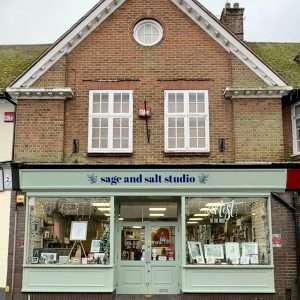 Sage & Salt Studio outside shop.