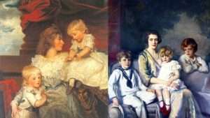 Detail of paintings.